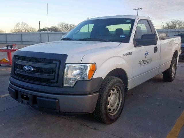 1FTMF1CM4DKE67002 - 2013 FORD F150 WHITE photo 2