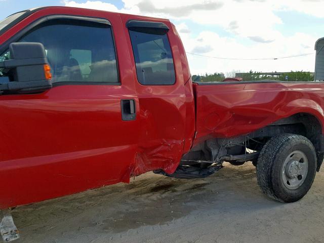 1FTSX21519EA66633 - 2009 FORD F250 SUPER RED photo 10