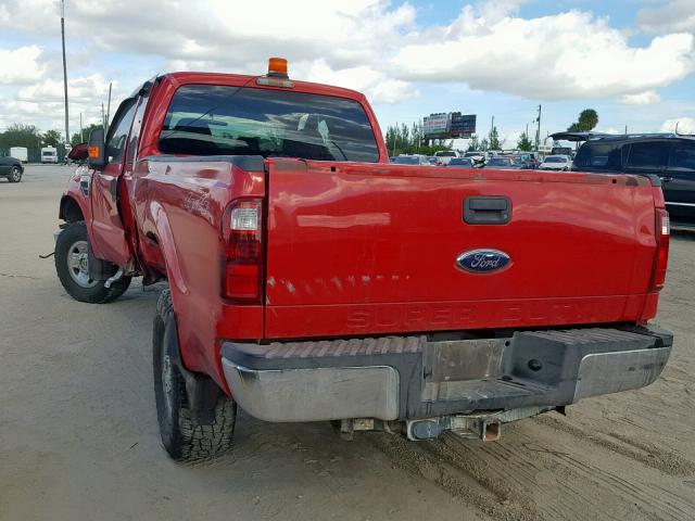 1FTSX21519EA66633 - 2009 FORD F250 SUPER RED photo 3