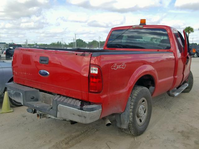 1FTSX21519EA66633 - 2009 FORD F250 SUPER RED photo 4