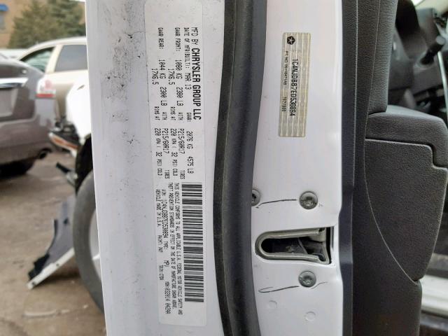 1C4NJDBB7ED530894 - 2014 JEEP COMPASS SP თეთრი ფოტო 10