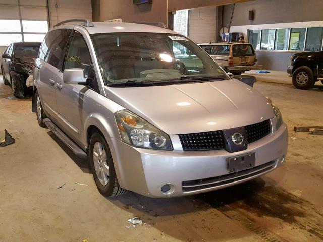 5N1BV28U74N336763 - 2004 NISSAN QUEST S SILVER photo 1