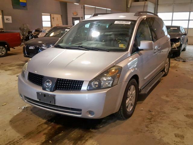 5N1BV28U74N336763 - 2004 NISSAN QUEST S SILVER photo 2