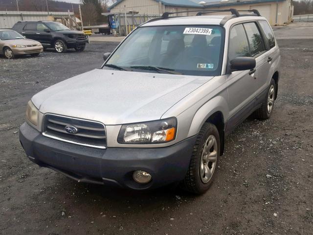JF1SG63615H724088 - 2005 SUBARU FORESTER 2 Сріблястий фото 2