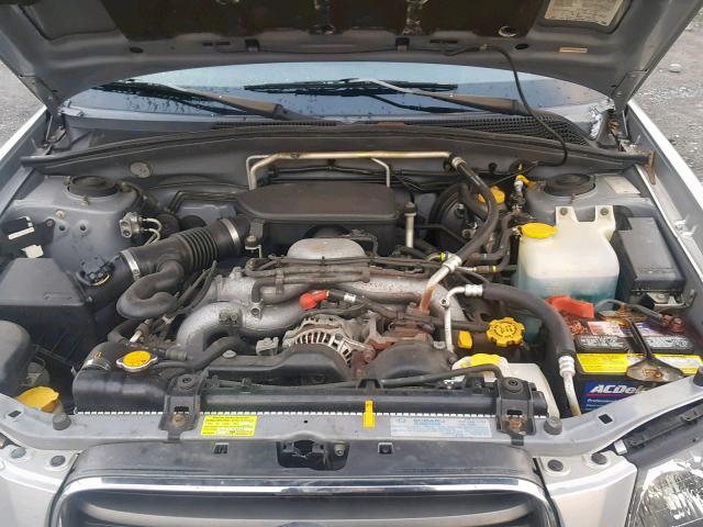 JF1SG63615H724088 - 2005 SUBARU FORESTER 2 Сріблястий фото 7