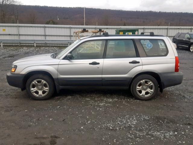 JF1SG63615H724088 - 2005 SUBARU FORESTER 2 Сріблястий фото 9