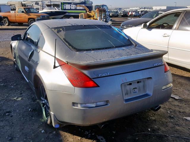 JN1AZ34D44T165985 - 2004 NISSAN 350Z COUPE GRAY photo 3