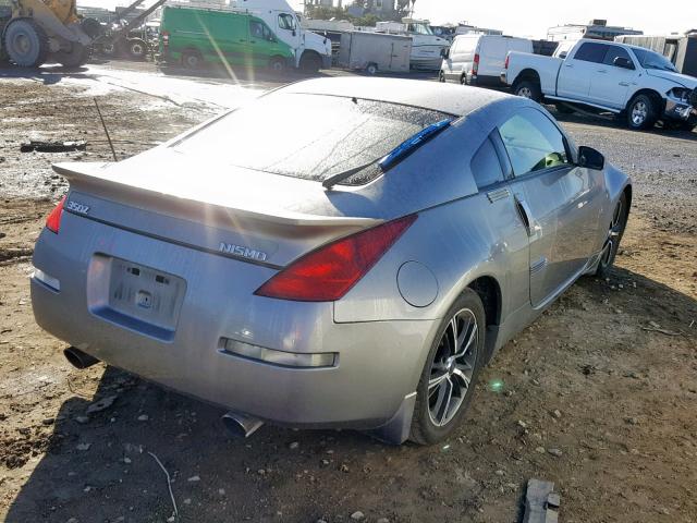 JN1AZ34D44T165985 - 2004 NISSAN 350Z COUPE GRAY photo 4