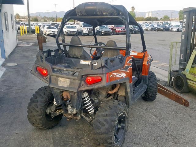 4XAVH76A9DF252217 - 2013 POLARIS RZR 800 ORANGE photo 4