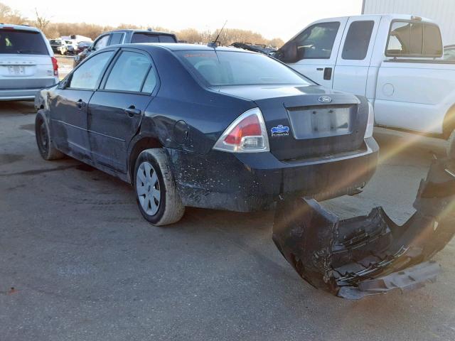 3FAHP06Z18R114479 - 2008 FORD FUSION S BLUE photo 3