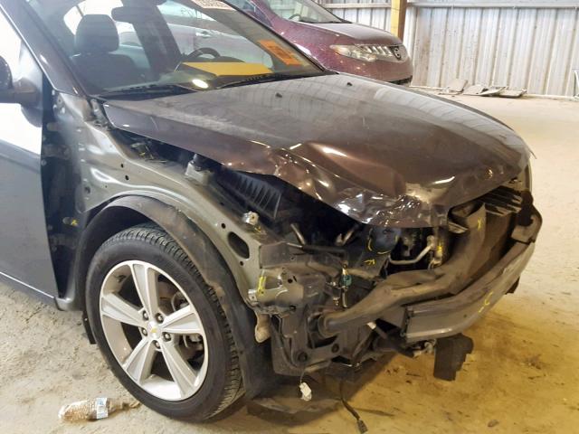 1G1PE5SB3F7162290 - 2015 CHEVROLET CRUZE LT GRAY photo 9