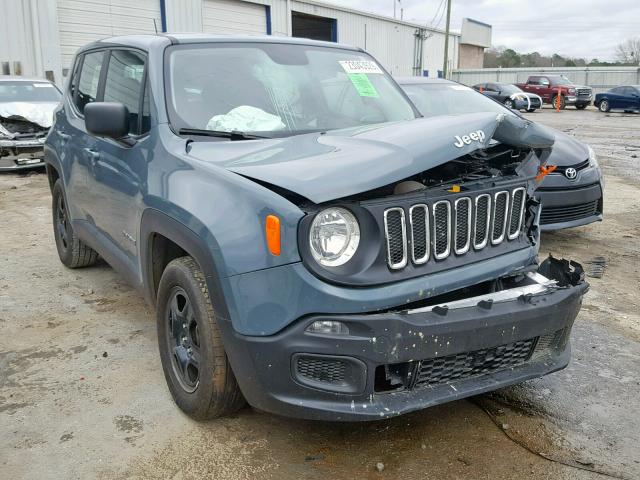 ZACCJAAB9HPF37231 - 2017 JEEP RENEGADE S ლურჯი ფოტო 1