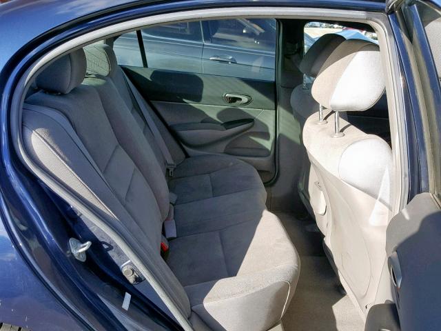 JHMFA16508S000093 - 2008 HONDA CIVIC LX BLUE photo 6