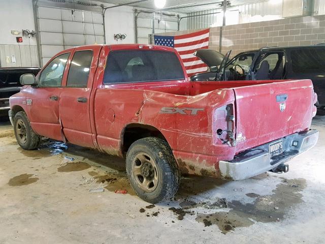 3D7KR28D98G228996 - 2008 DODGE RAM 2500 S RED photo 3