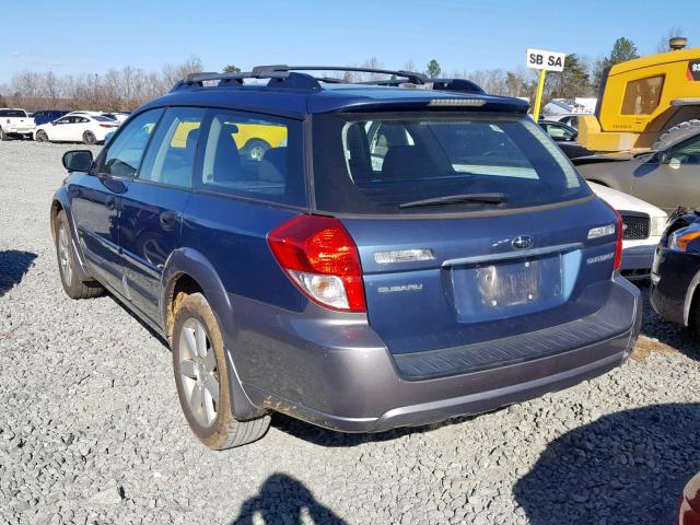 4S4BP61C587335267 - 2008 SUBARU OUTBACK 2. BLUE photo 3