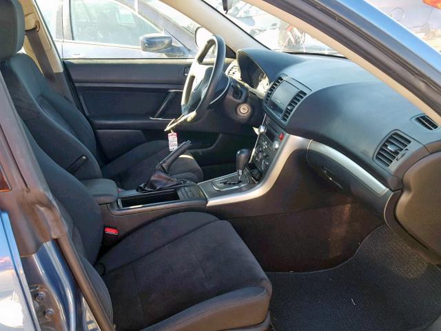 4S4BP61C587335267 - 2008 SUBARU OUTBACK 2. BLUE photo 5