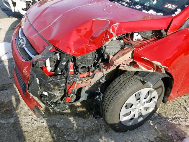 KMHCT4AE8HU281213 - 2017 HYUNDAI ACCENT SE წითელი ფოტო 9