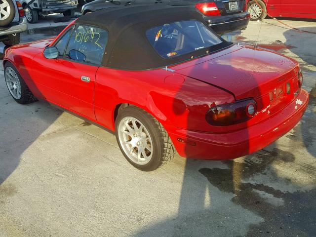 JM1NA3510M0214594 - 1991 MAZDA MX-5 MIATA RED photo 3