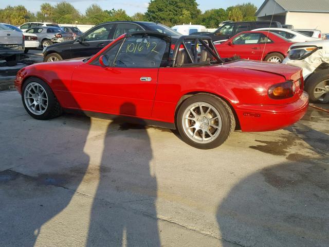 JM1NA3510M0214594 - 1991 MAZDA MX-5 MIATA RED photo 9