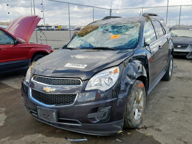 1GNALBEK1FZ130463 - 2015 CHEVROLET EQUINOX LT BLACK photo 2