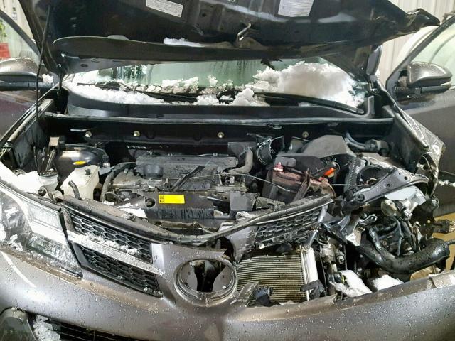 2T3RFREV0EW187838 - 2014 TOYOTA RAV4 XLE GRAY photo 7