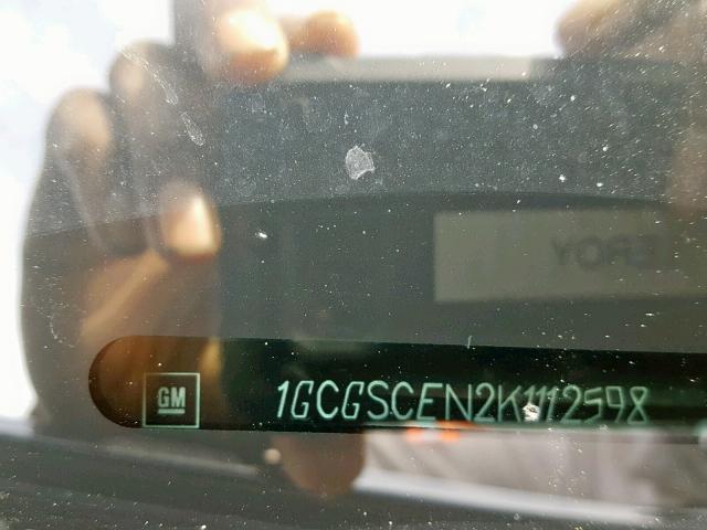 1GCGSCEN2K1112598 - 2019 CHEVROLET COLORADO L GRAY photo 10