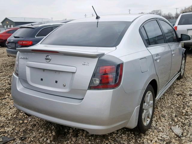 3N1AB6AP8CL688580 - 2012 NISSAN SENTRA 2.0 SILVER photo 4