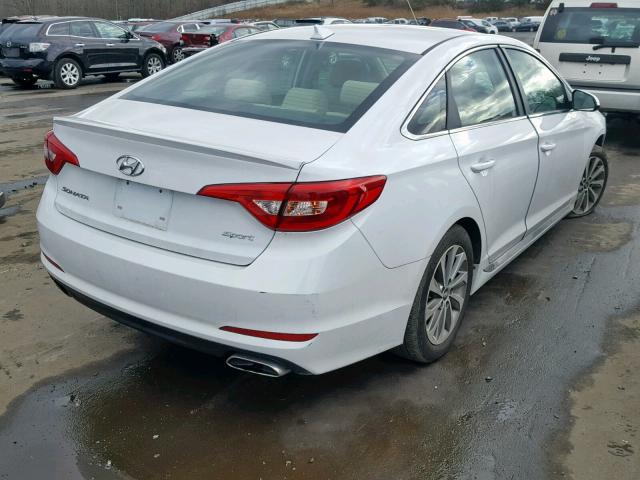 5NPE34AF5HH507420 - 2017 HYUNDAI SONATA SPO WHITE photo 4