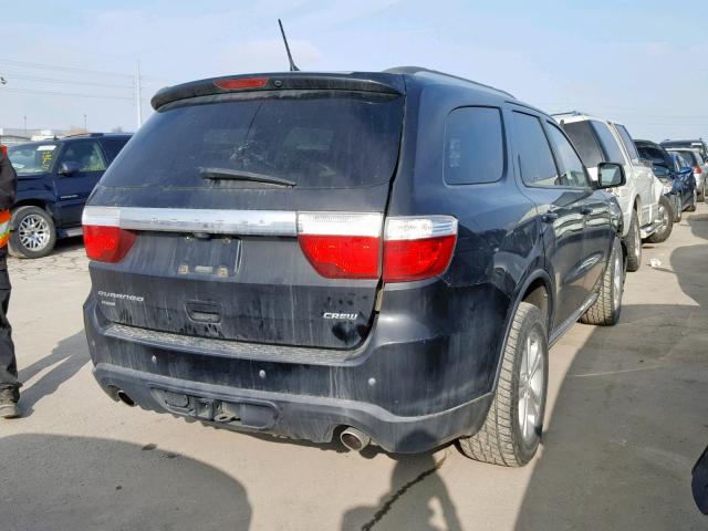 1C4SDJDTXCC265132 - 2012 DODGE DURANGO CR BLACK photo 4