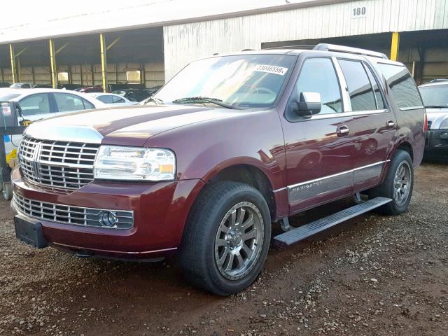 5LMJJ2H50CEL04653 - 2012 LINCOLN NAVIGATOR 勃艮第红 照片 2