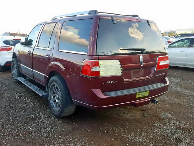 5LMJJ2H50CEL04653 - 2012 LINCOLN NAVIGATOR 勃艮第红 照片 3