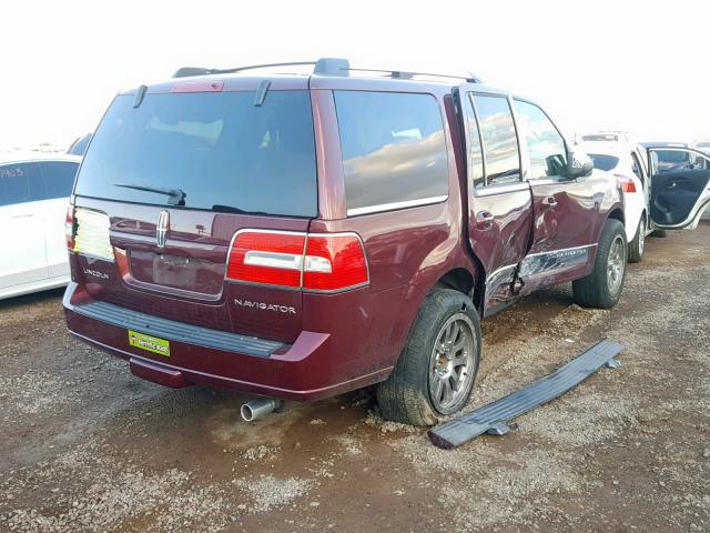 5LMJJ2H50CEL04653 - 2012 LINCOLN NAVIGATOR 勃艮第红 照片 4