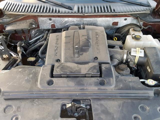 5LMJJ2H50CEL04653 - 2012 LINCOLN NAVIGATOR 勃艮第红 照片 7