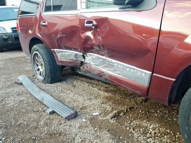 5LMJJ2H50CEL04653 - 2012 LINCOLN NAVIGATOR 勃艮第红 照片 9