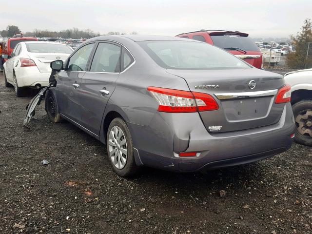 3N1AB7AP5FY238527 - 2015 NISSAN SENTRA S 灰色 照片 3