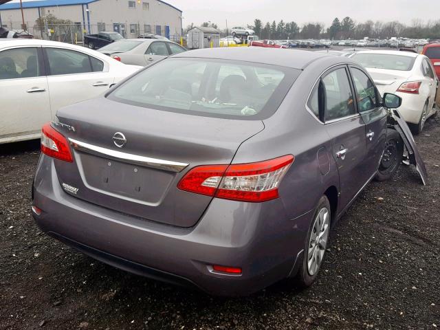 3N1AB7AP5FY238527 - 2015 NISSAN SENTRA S 灰色 照片 4