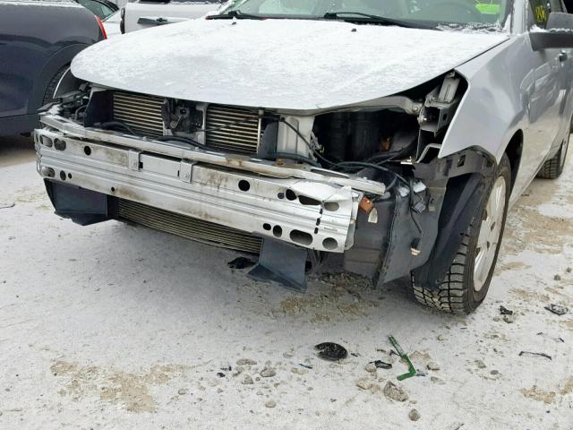 1FAHP34N58W107825 - 2008 FORD FOCUS S/SE SILVER photo 9