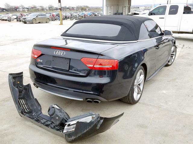 WAUVGAFH9AN017255 - 2010 AUDI S5 PRESTIG BLACK photo 4