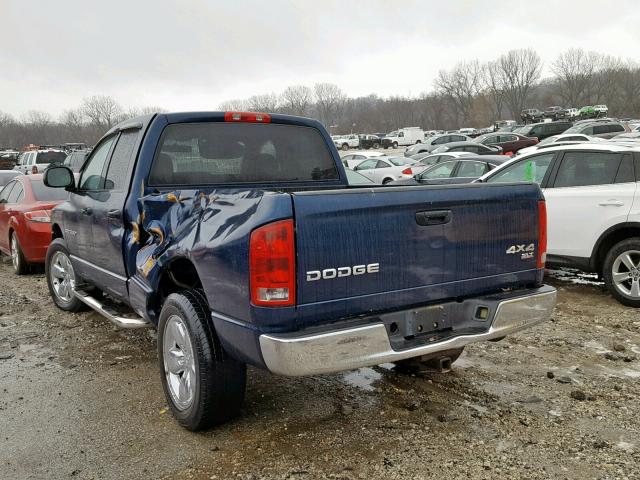 1D7HU18D73J623320 - 2003 DODGE RAM 1500 S BLUE photo 3