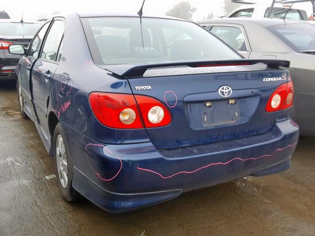 1NXBR30E67Z833716 - 2007 TOYOTA COROLLA CE 蓝色 照片 3