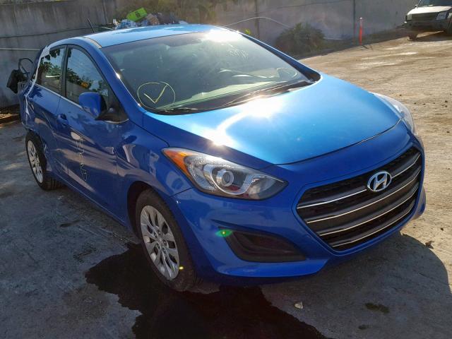 KMHD35LH1HU375533 - 2017 HYUNDAI ELANTRA GT BLUE photo 1