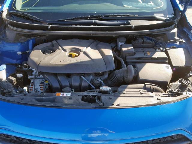 KMHD35LH1HU375533 - 2017 HYUNDAI ELANTRA GT BLUE photo 7