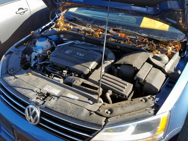 3VWD17AJ5FM290561 - 2015 VOLKSWAGEN JETTA SE BLUE photo 7