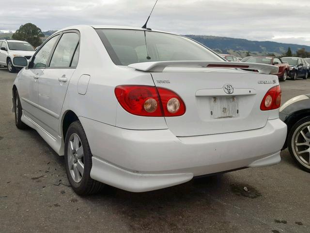 1NXBR30E86Z650509 - 2006 TOYOTA COROLLA CE WHITE photo 3