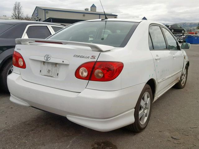 1NXBR30E86Z650509 - 2006 TOYOTA COROLLA CE WHITE photo 4