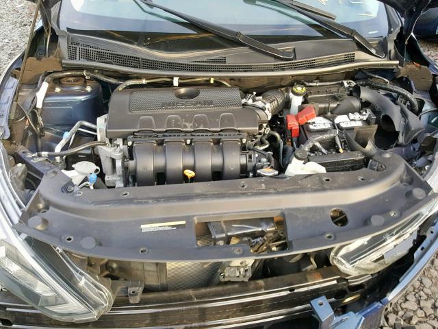 3N1AB7AP0GY326256 - 2016 NISSAN SENTRA S BLUE photo 7