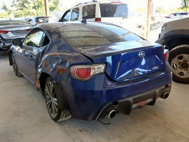 JF1ZNAA16G9708786 - 2016 TOYOTA SCION FR-S BLUE photo 3