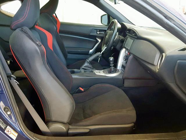 JF1ZNAA16G9708786 - 2016 TOYOTA SCION FR-S BLUE photo 5