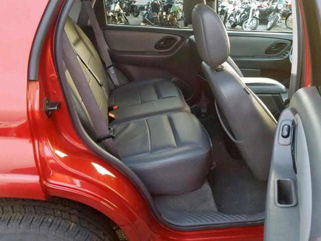 1FMCU49H77KB70240 - 2007 FORD ESCAPE HEV RED photo 6