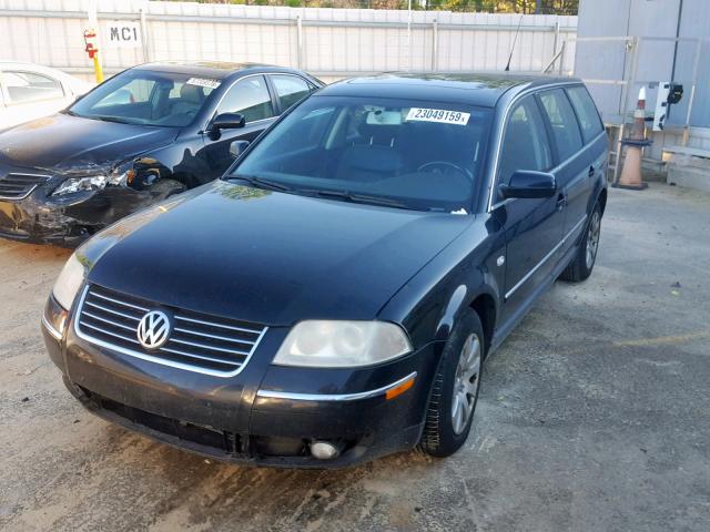 WVWVD63B92E406276 - 2002 VOLKSWAGEN PASSAT GLS BLACK photo 2